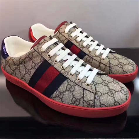 red gucci shoes men's|Gucci shoes red and black.